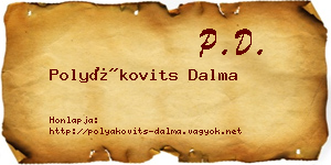 Polyákovits Dalma névjegykártya